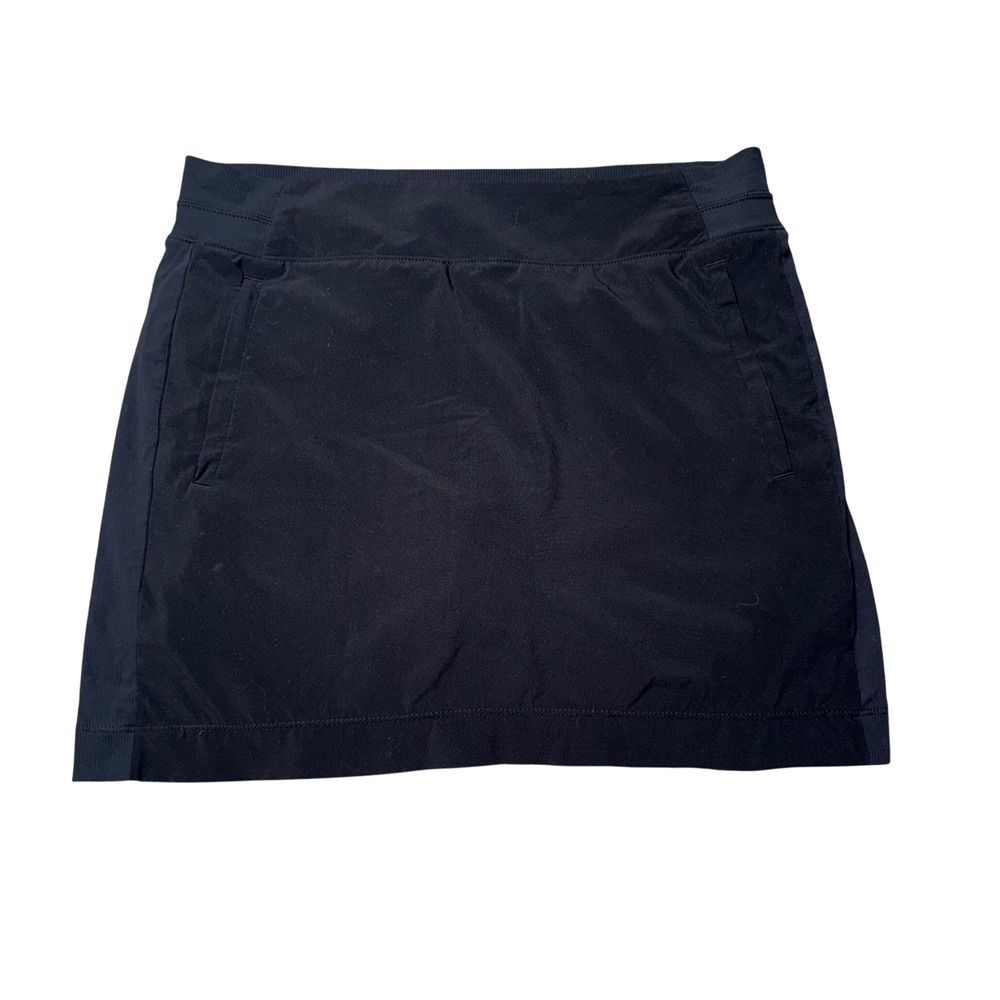 Athleta Skort Womens 10 Black Excellent Activewear Hiking Golf Tennis‎ Skirt